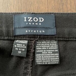 Black Jeans IZOD like new 12